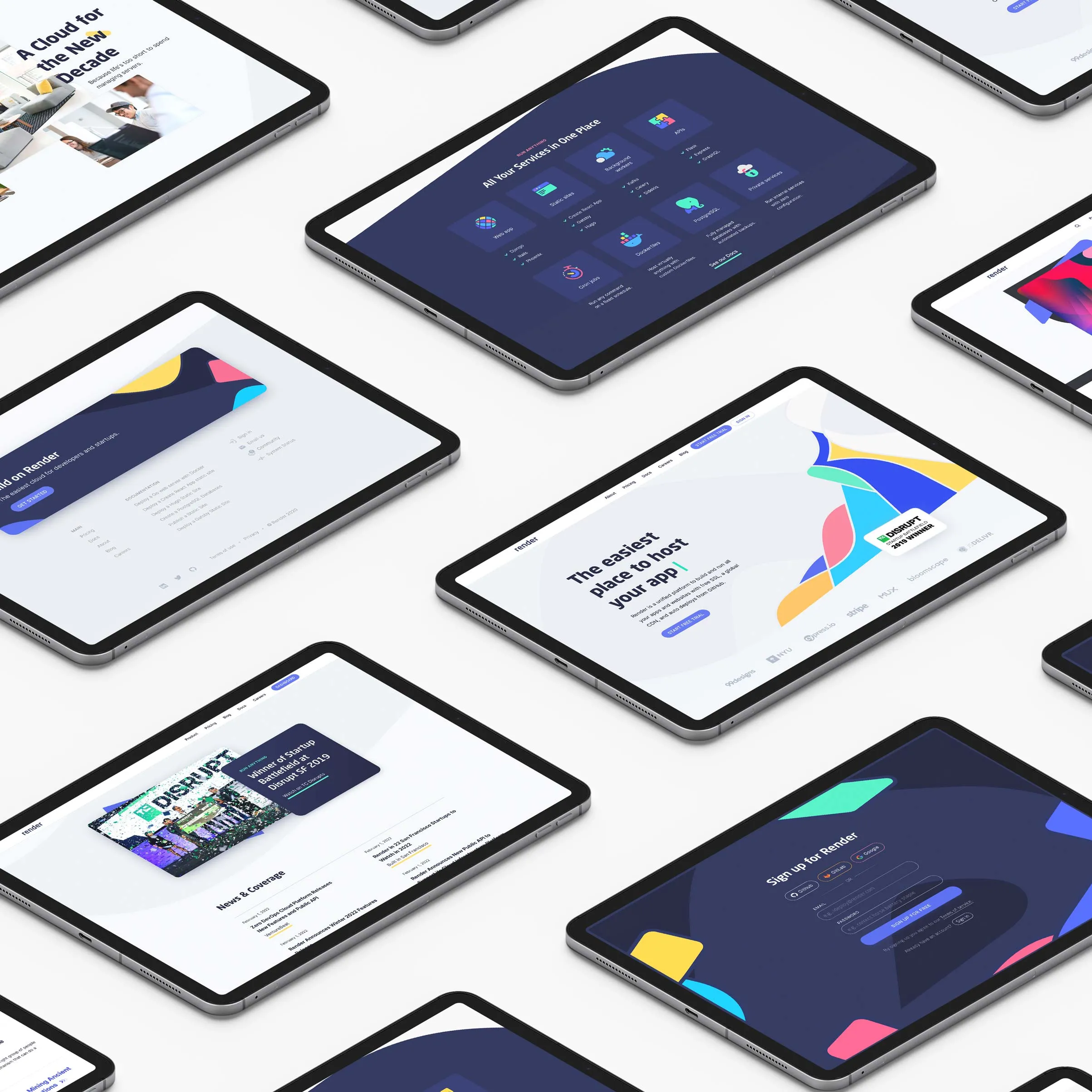 Render website design